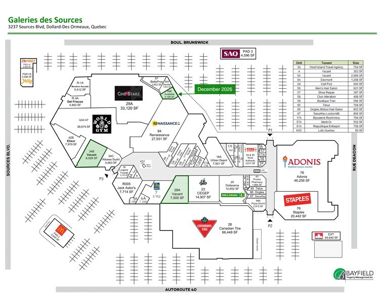 More Photos Of 3237 Boul des Sources, Dollard-des-Ormeaux General Retail For Lease