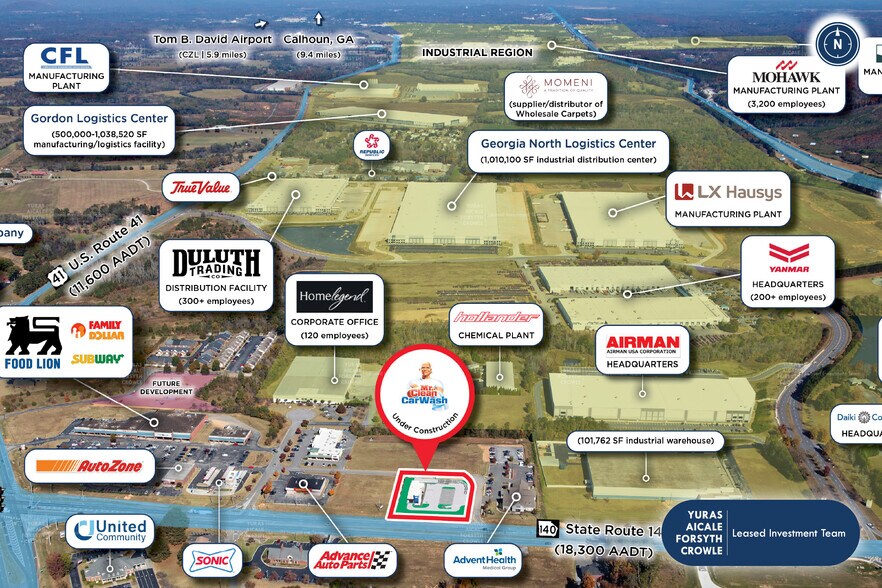 More Photos Of 18 Commerce Pky, Adairsville Carwash For Sale