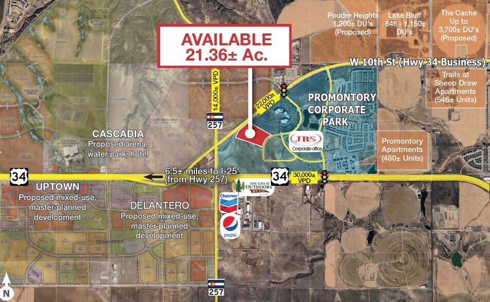 Primary Photo Of SEC of US 34 Business & US Hwy 257, Greeley Land For Sale