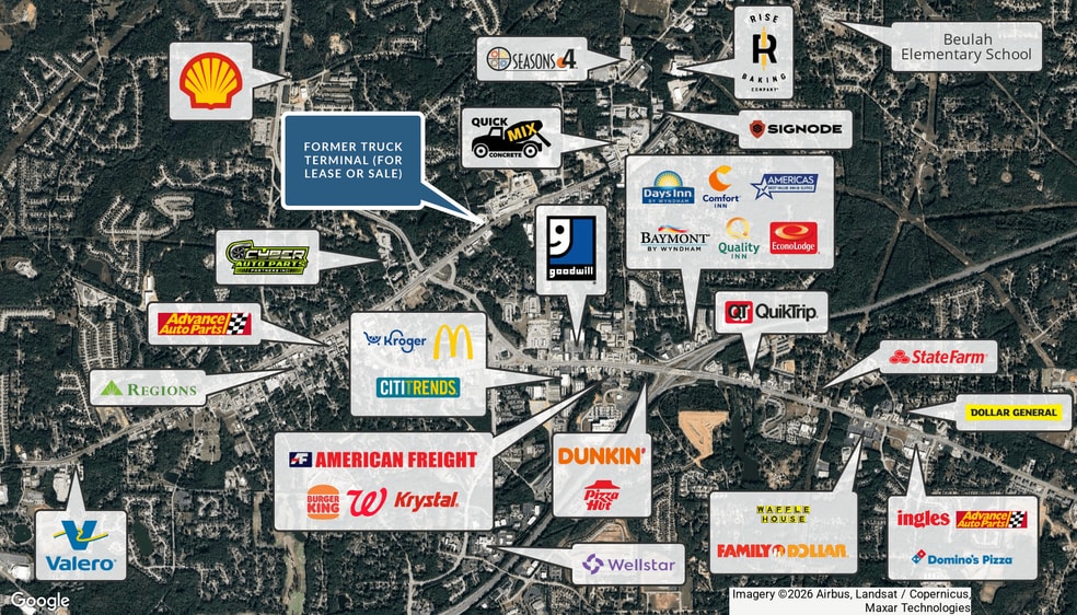 More Photos Of 8030 East Strickland St, Douglasville Truck Terminal For Lease