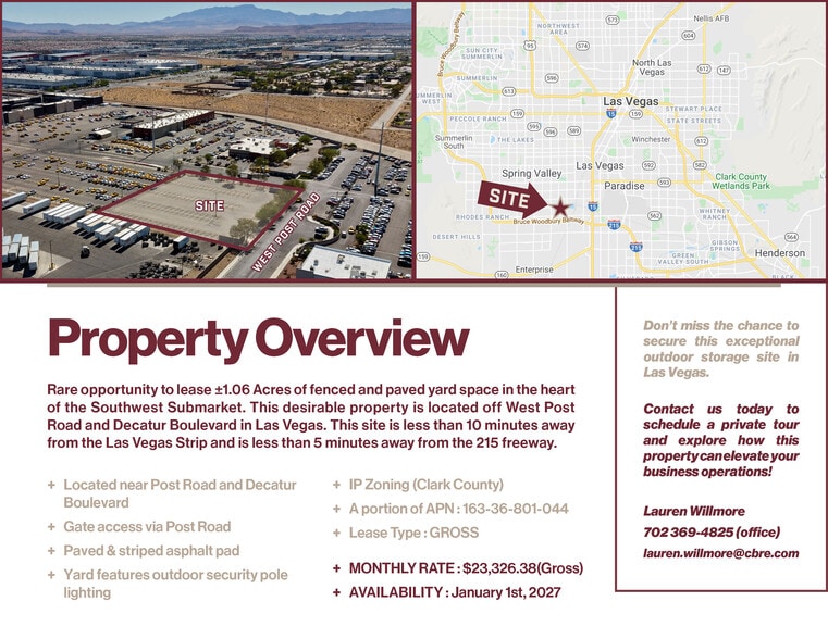 More Photos Of 5225 W Post Rd, Las Vegas Land For Lease
