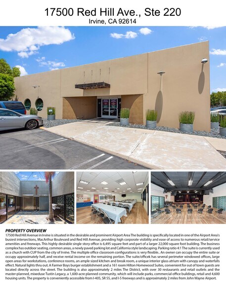 More Photos Of 17500 Red Hill Ave, Irvine Office Residential For Lease