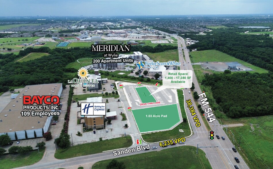 More Photos Of SWQ of FM 544 and Sanden Blvd., Wylie General Retail For Lease