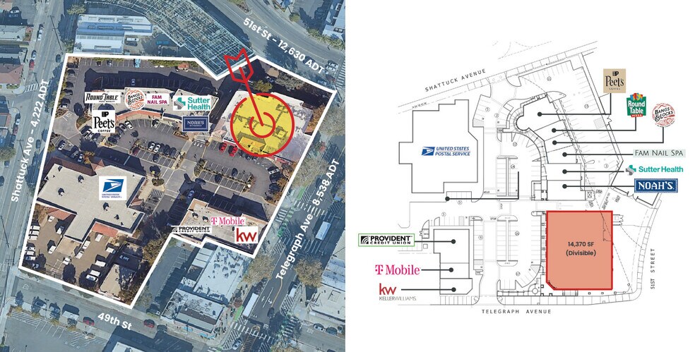 More Photos Of 5011-5055 Telegraph Ave, Oakland Unknown For Lease