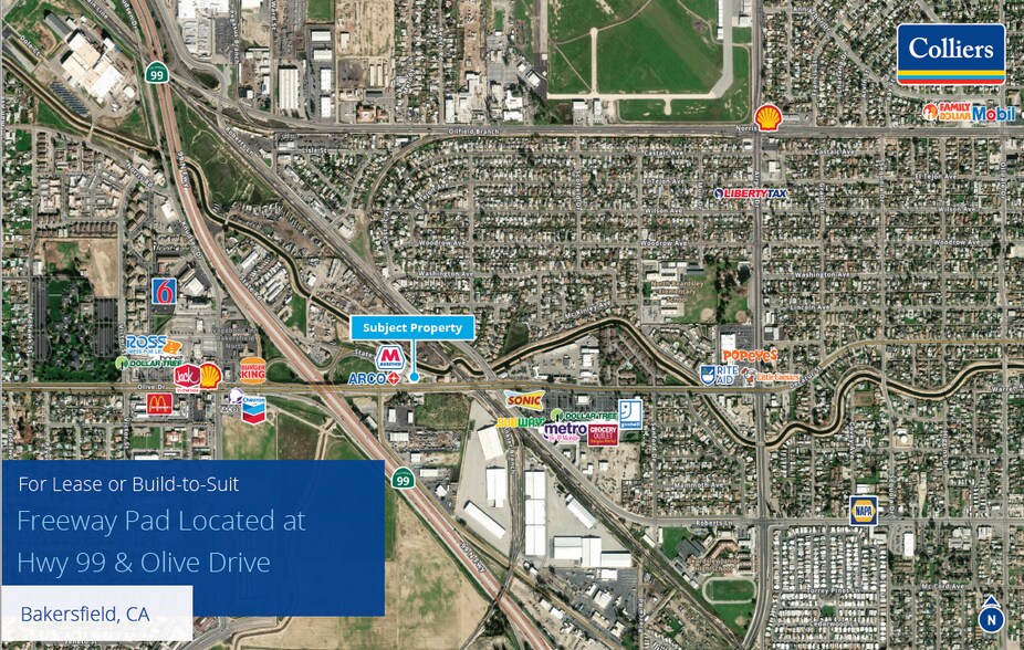 Primary Photo Of Olive Drive & 99 hwy, Bakersfield Land For Sale