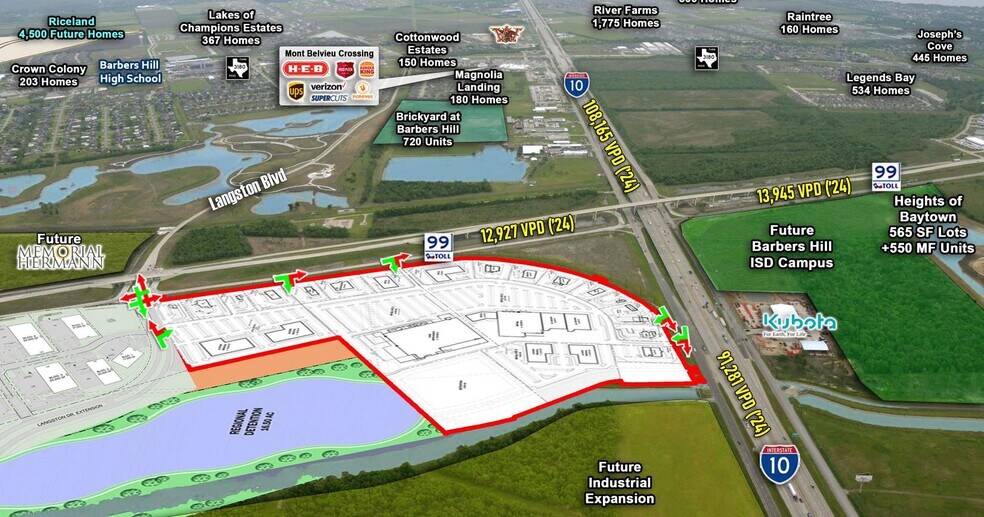 More Photos Of NWC I-10 and Grand Parkway, Mont Belvieu Unknown For Lease