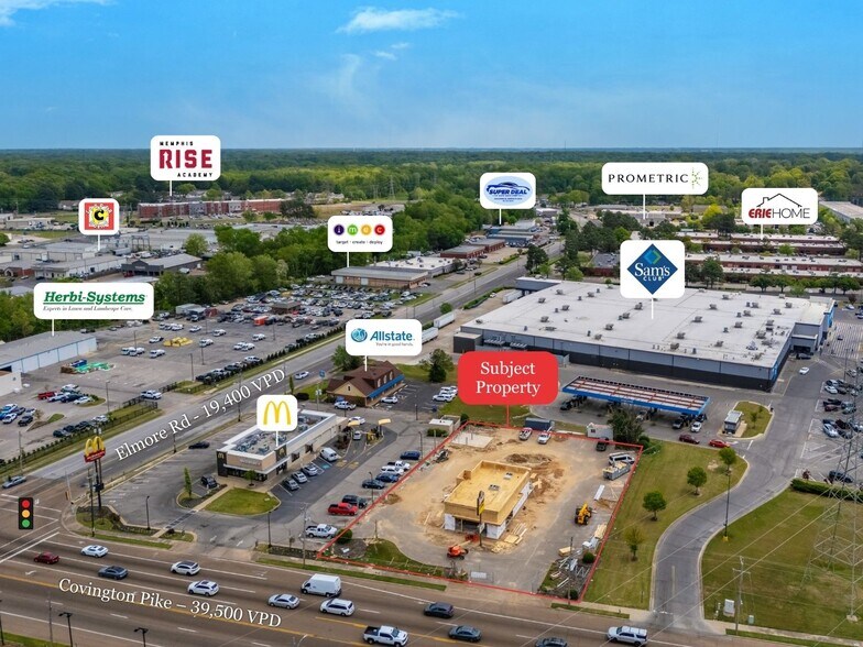 Primary Photo Of 2180 Covington Pike, Memphis Fast Food For Sale