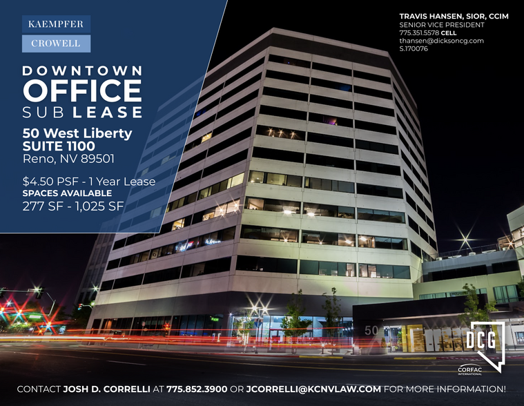 Primary Photo Of 50 W Liberty St, Reno Office For Lease