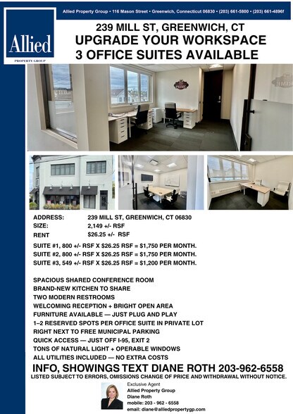 More Photos Of 239 Mill St, Greenwich Office For Lease