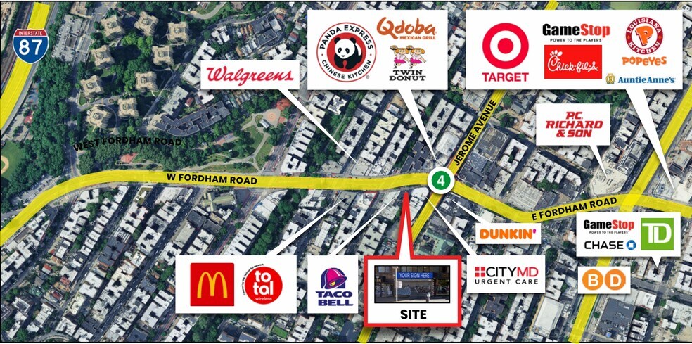 More Photos Of 8-12 W Fordham Rd, Bronx Storefront Retail Office For Lease