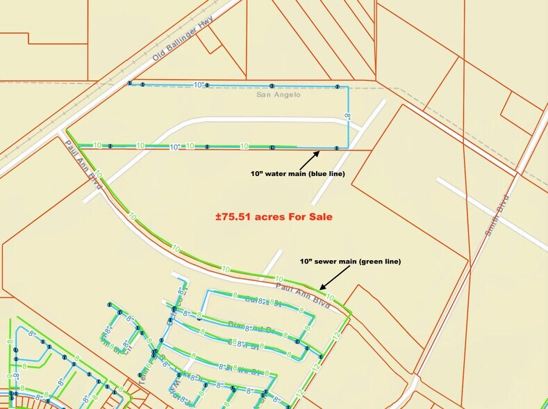 More Photos Of Paulann Blvd @ Smith St, San Angelo Land For Sale