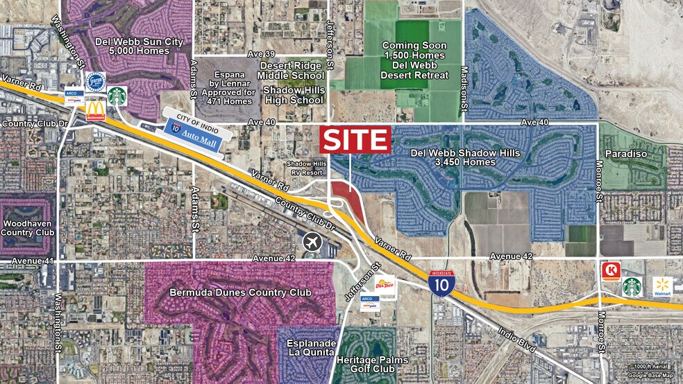 More Photos Of Jefferson St & I-10 Offramp, Indio Land For Sale