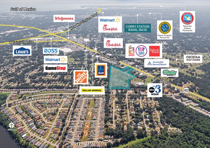 More Photos Of 4900 Blk Mobile Hwy, Pensacola Land For Sale