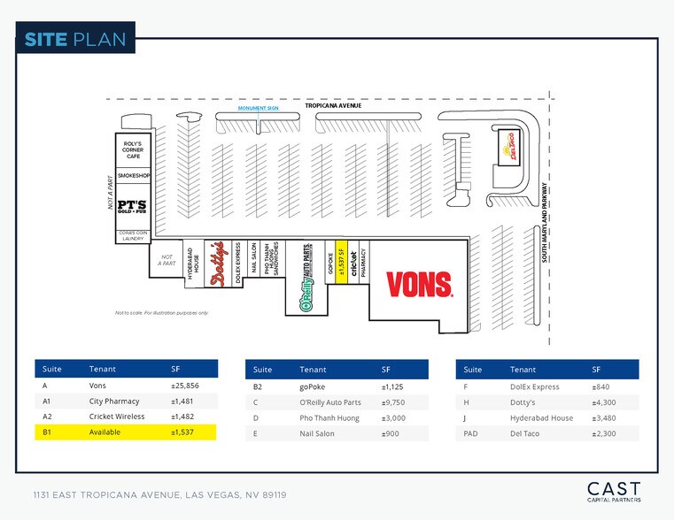 More Photos Of 1131 E Tropicana Ave, Las Vegas Unknown For Lease