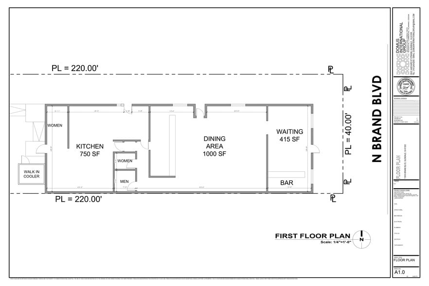 More Photos Of 1109 N Brand Blvd, Glendale Restaurant For Lease