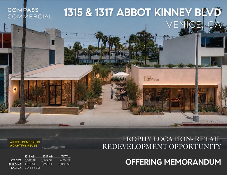 Primary Photo Of 1315-1317 Abbot Kinney Blvd, Venice Storefront For Sale
