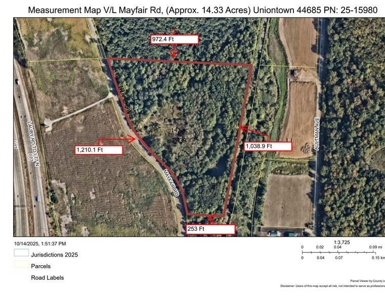 Primary Photo Of VL Mayfair & Aultman Rd, North Canton Land For Sale