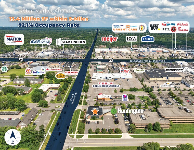 More Photos Of 24805 W 12 Mile Rd, Southfield Bank For Sale