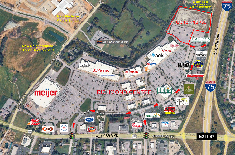 More Photos Of Barnes Mill Rd @ I-75, Richmond Land For Sale