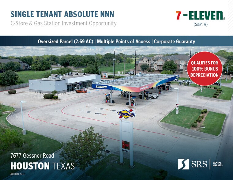 Primary Photo Of 7677 Gessner Rd, Houston Service Station For Sale