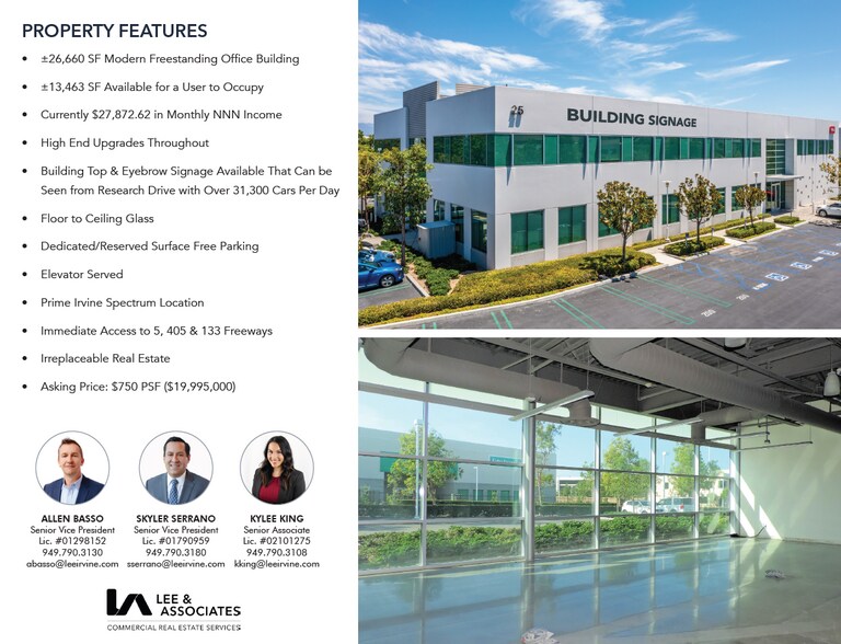 More Photos Of 25 Edelman, Irvine Office For Sale
