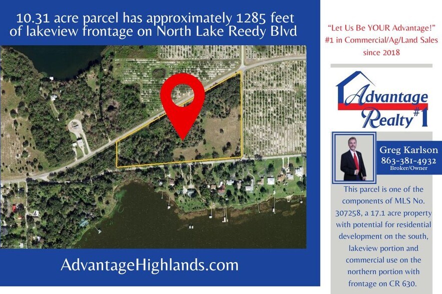 Primary Photo Of 742 N Lake Reedy Blvd, Frostproof Land For Sale