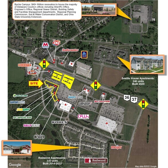 More Photos Of 820-870 Sunbury Rd, Delaware Storefront For Lease