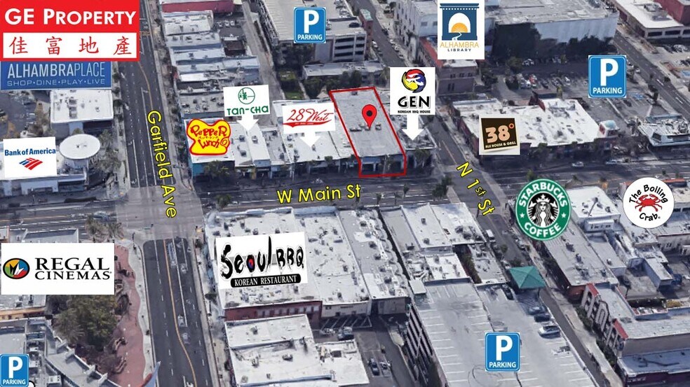 More Photos Of 34-38 W Main St, Alhambra Storefront For Lease