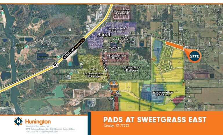 Primary Photo Of Crosby Cedar-Bayou Rd, Crosby Land For Sale