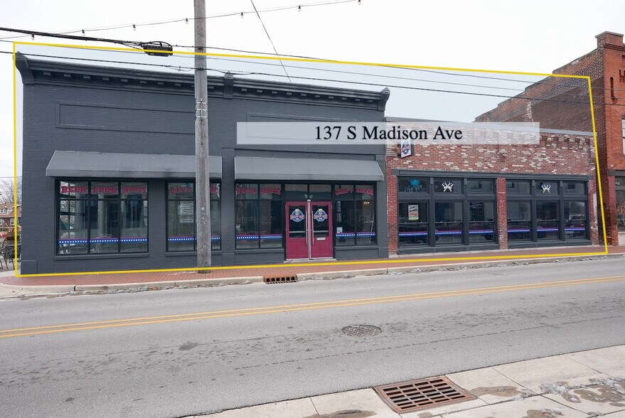 Primary Photo Of 137 S Madison Ave, Greenwood Storefront For Sale