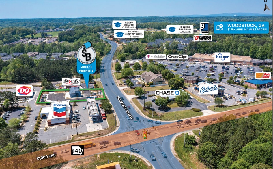 More Photos Of 6874 Hickory Rd, Woodstock Auto Repair For Sale