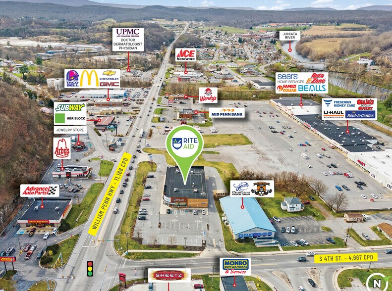 More Photos Of 9635 William Penn Hwy, Huntingdon Drugstore For Lease