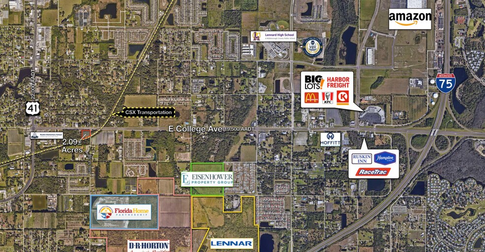 More Photos Of E. College & 6th St SE ave, Ruskin Land For Sale