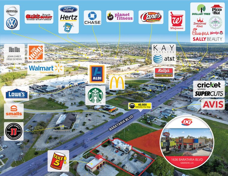 More Photos Of 1636 Barataria Blvd, Marrero Fast Food For Sale