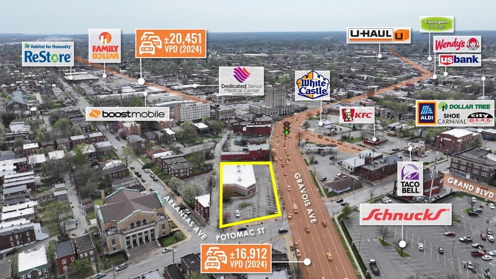 More Photos Of 3510 Gravois Ave, Saint Louis Freestanding For Sale