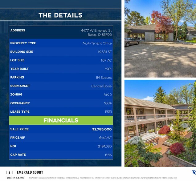 More Photos Of 4477 W Emerald St, Boise Office For Sale