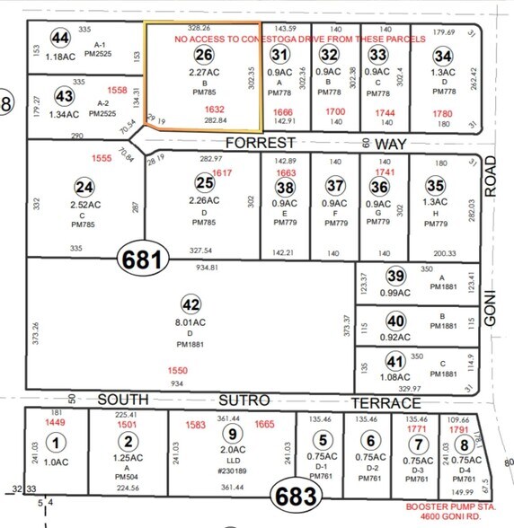 More Photos Of 1632 Forrest Way, Carson City Land For Sale