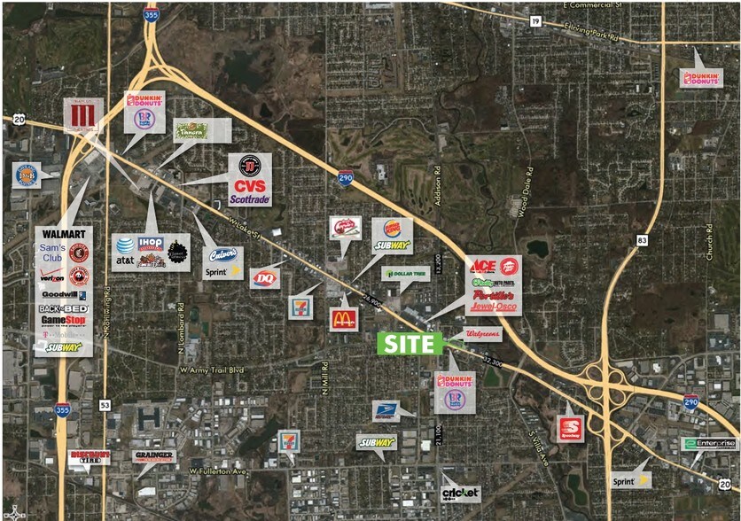 More Photos Of 100 E Lake St, Addison Freestanding For Lease