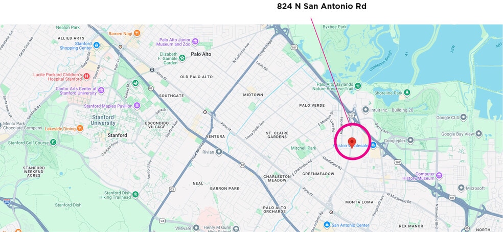More Photos Of 824 San Antonio Rd, Palo Alto Land For Sale