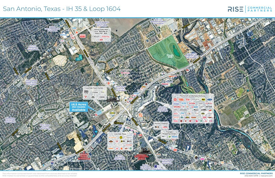 More Photos Of NWQ I-35 & Loop 1604 W, Live Oak Land For Sale