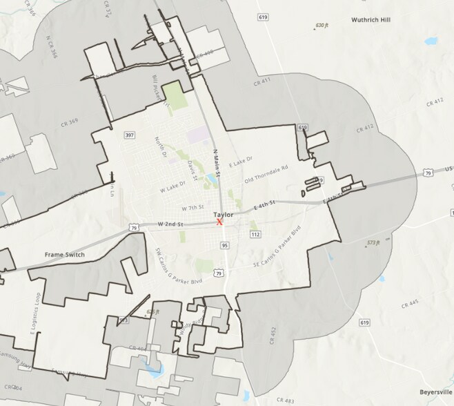 More Photos Of 119 W 2nd St, Taylor Showroom For Lease