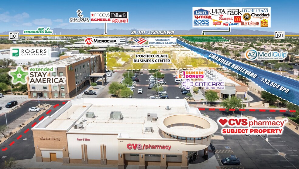 Primary Photo Of 180 N Dobson Rd, Chandler Drugstore For Lease