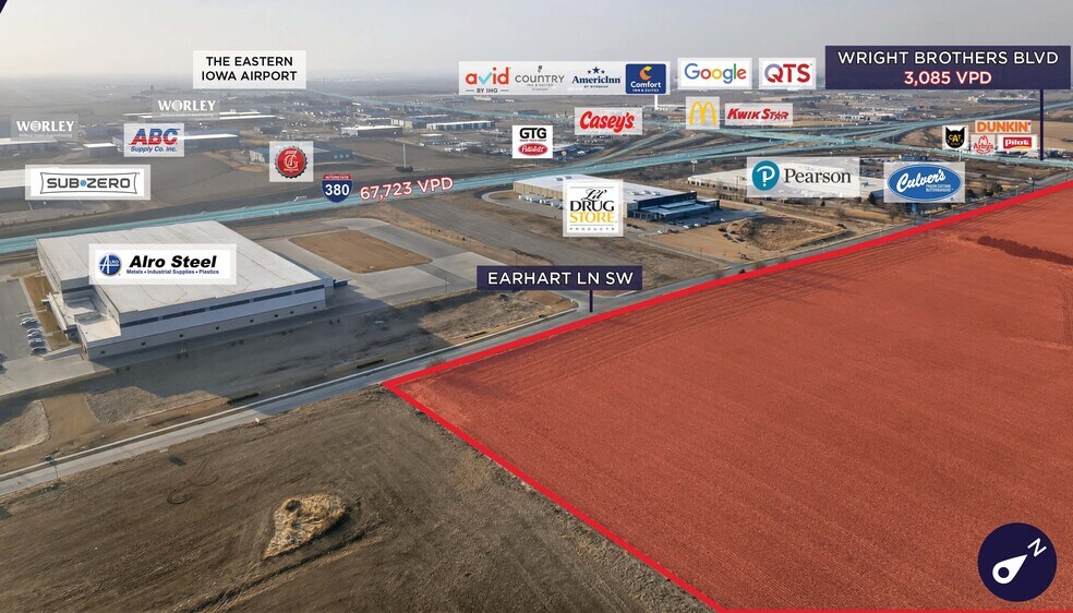 More Photos Of 205 Wright Brothers Boulevard E, Cedar Rapids Land For Lease