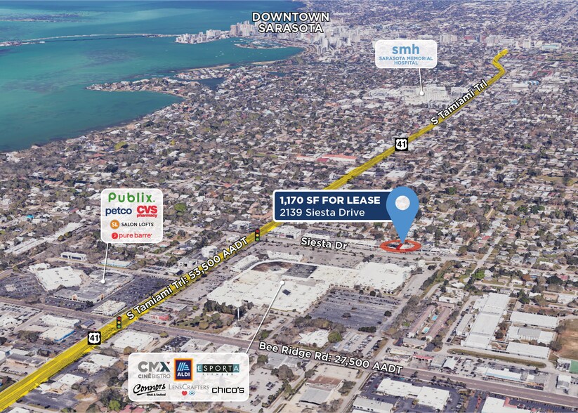 More Photos Of 2139-2141 Siesta Dr, Sarasota Storefront For Lease