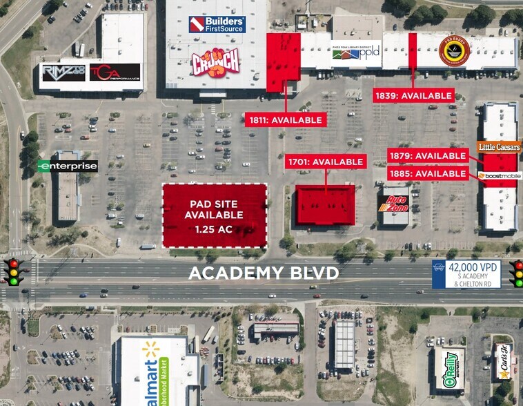 Primary Photo Of 1833 S Academy Blvd, Colorado Springs Land For Lease