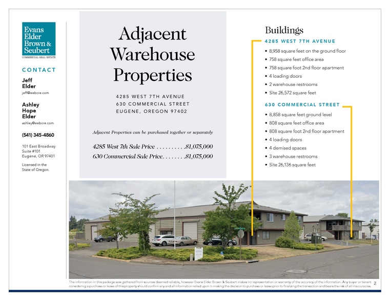 More Photos Of 630 Commercial St, Eugene Warehouse For Sale