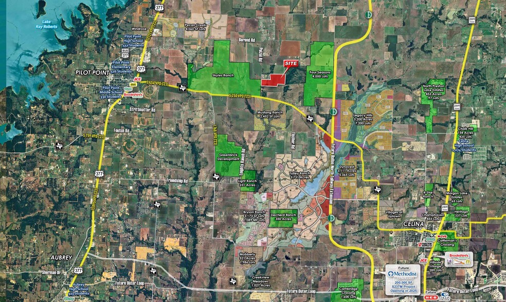 Primary Photo Of NEQ of Pelzel and FM 455 rd, Pilot Point Land For Sale