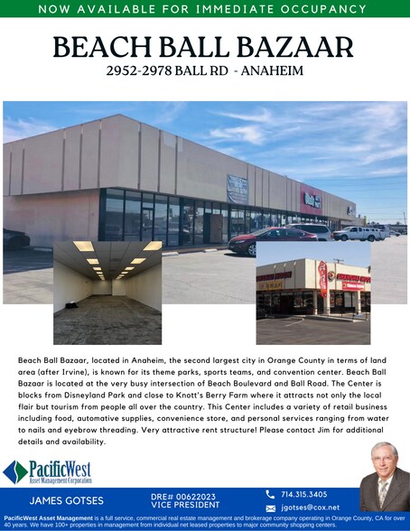 More Photos Of 2950-2976 W Ball Rd, Anaheim Unknown For Lease