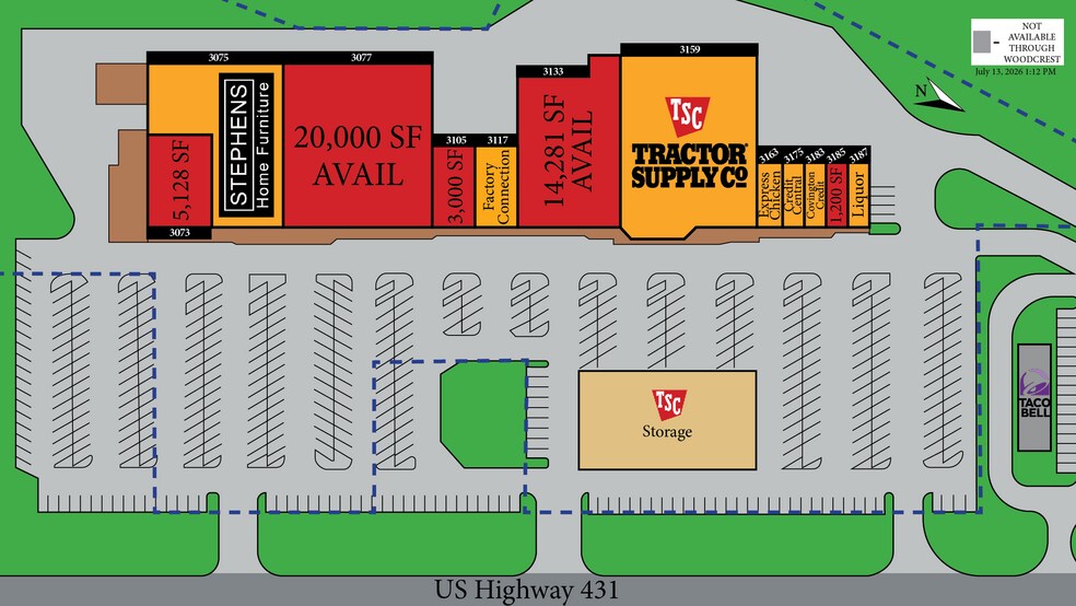 More Photos Of 3073-3187 Highway 431, Roanoke Unknown For Lease