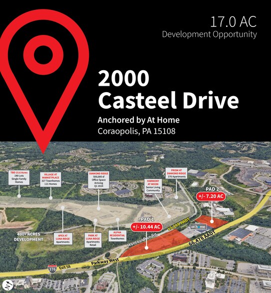 More Photos Of 1000-2000 Casteel Dr, Coraopolis Land For Lease